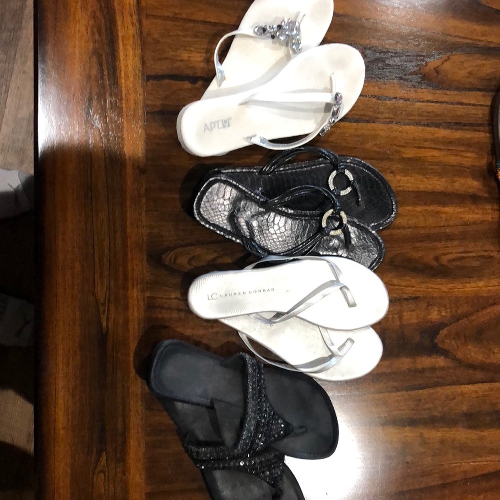 Lot of 4 pair sandals